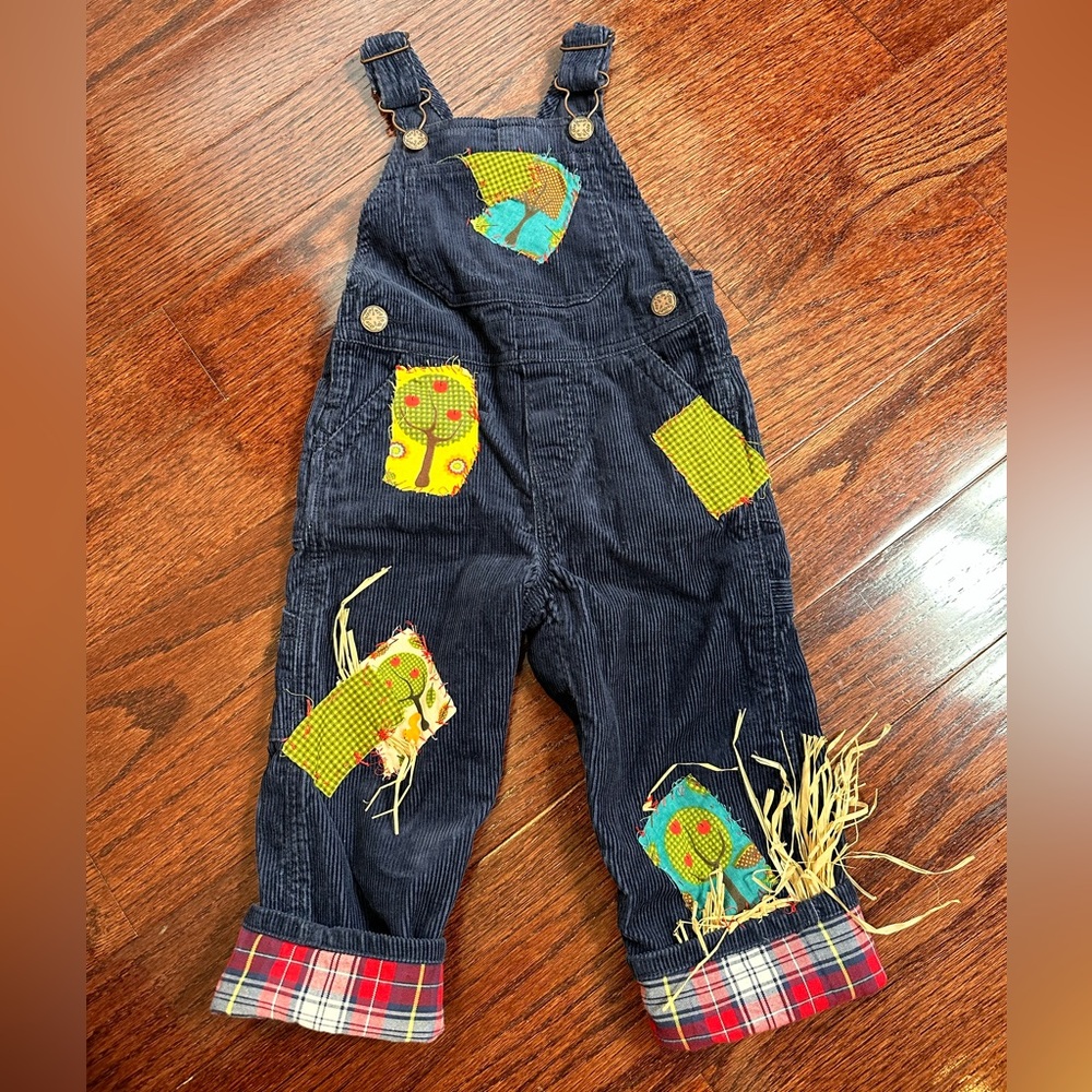 Oshkosh B’gosh corduroy “fall” overalls (hand decorated)